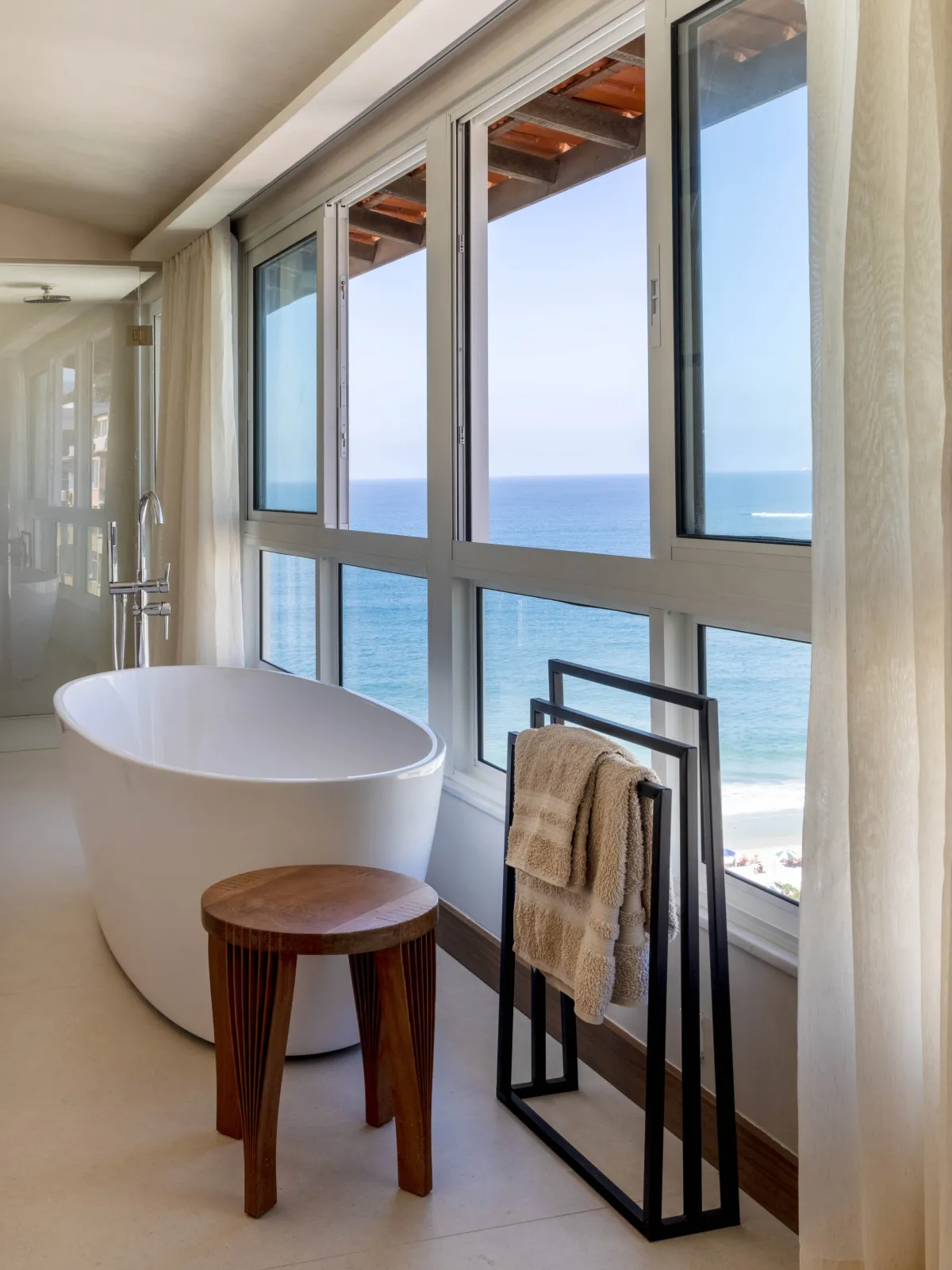 Baignoire avec vue sur Rio